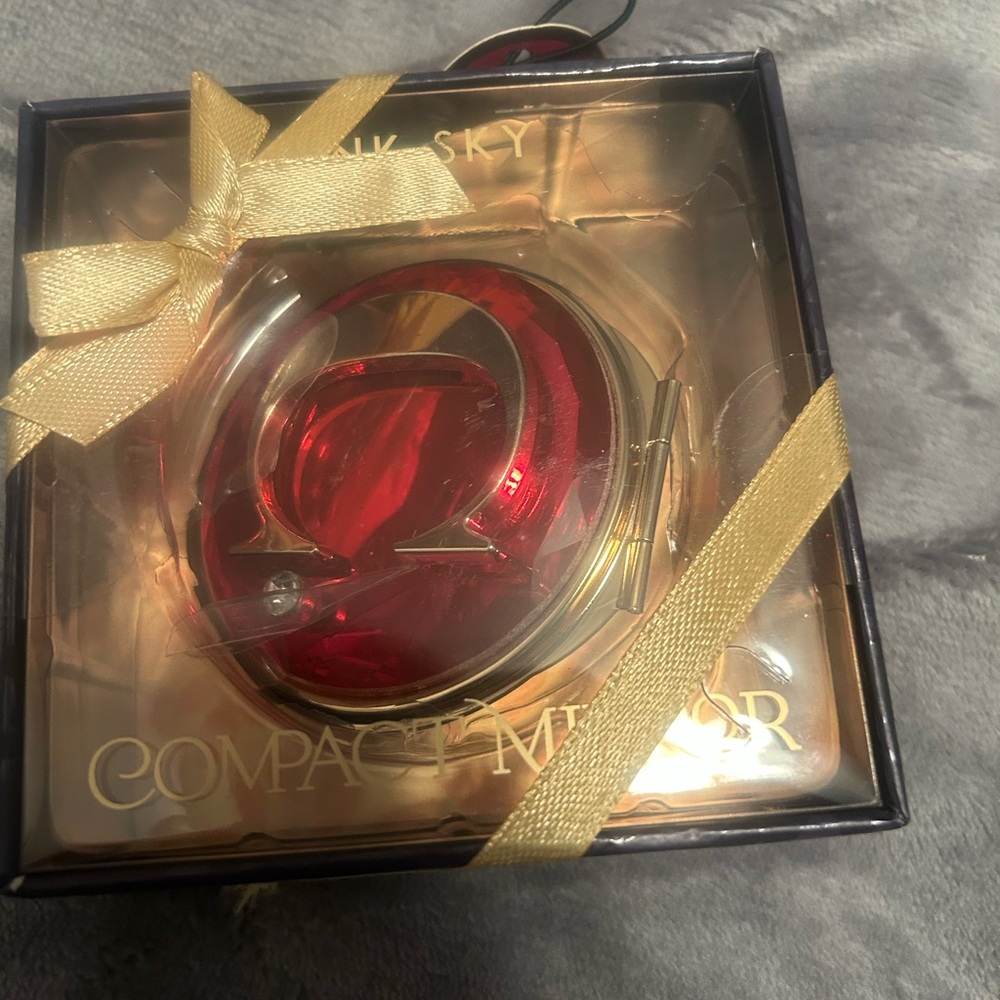 Initial “C” Compact Mirror by Pink Sky